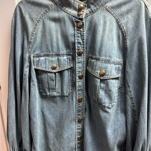 Zimmermann Light Blue Denim Shirt